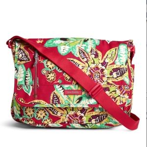 NEW Vera Bradley Lighten up Laptop Messenger Bag